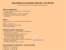 Tablet Screenshot of jan.miczek.pl